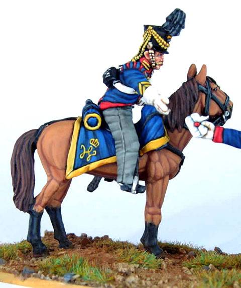 Despacho Urgente a caballo en el Campo de Batalla.