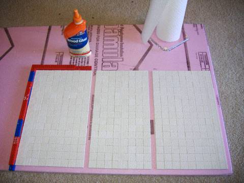 Fabricacion de las planchas para el Estadio de Blood Bowl