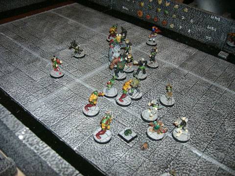 Partida de Blood Bowl