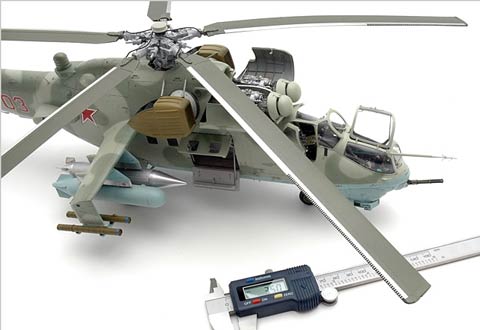 Helicoptero Mil-24 Sovietico a Scratch -  Escala 1/32.  