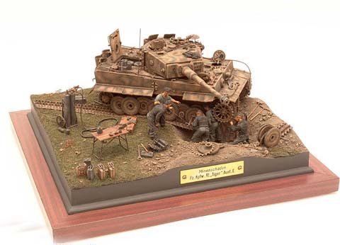 Reparacion de un Tiger en Combate - Escala 1/35