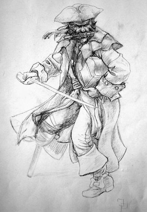 Modelado del Pirata de Port Royal