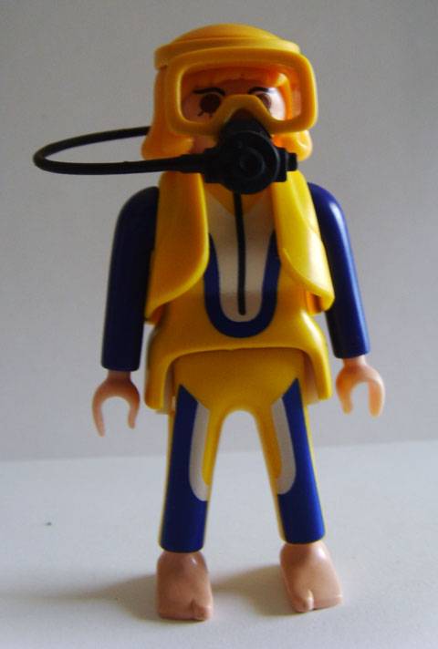 Mujer Submarinista de Playmobil. 