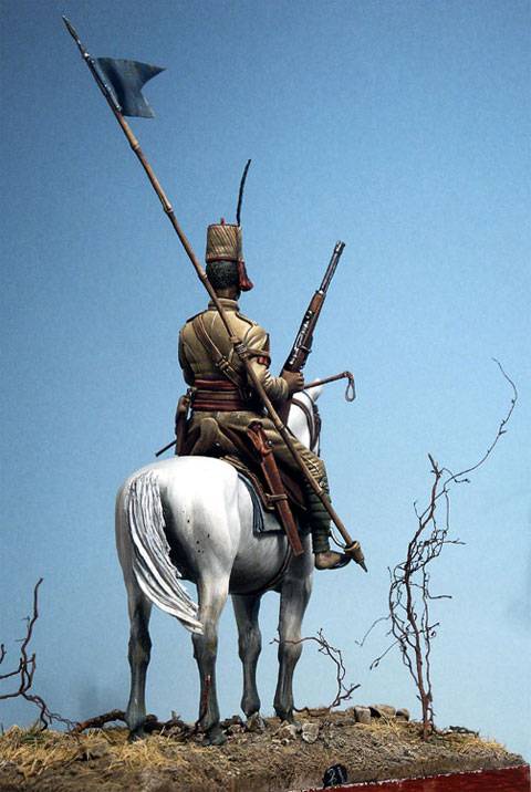 figura de un soldado ind&iacute;genea askari, perteneciente al Regimiento de Lanceros de la Caballer&iacute;a Colonial Italiana