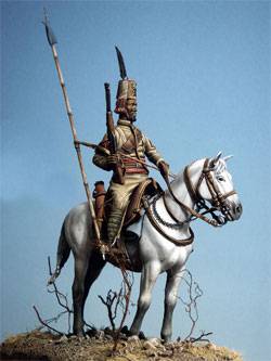 figura de un soldado ind&iacute;genea askari, perteneciente al Regimiento de Lanceros de la Caballer&iacute;a Colonial Italiana