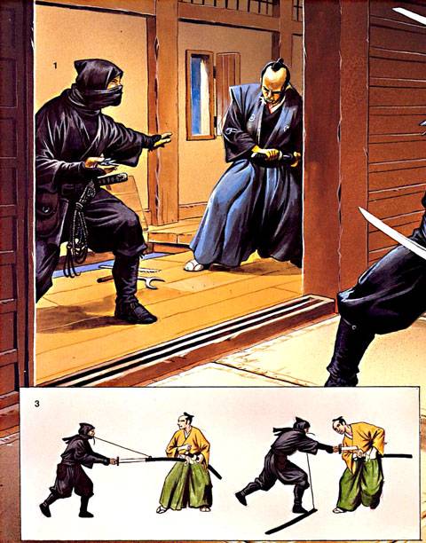 Ninjas asesinando al se&ntilde;or del Castillo