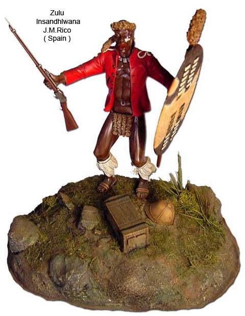 Guerrero Zulu en Insandhlwana - Escala 120 mm. - Resina