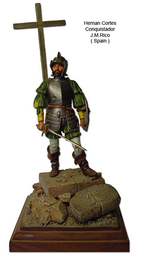 Hernan Cortes en Mexico - Escala 90 mm. - Metal 