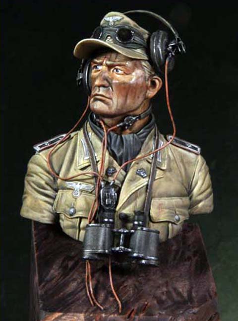 Busto 3 de un Oficial de Comunicaciones de un Panzer - Escala 1/10