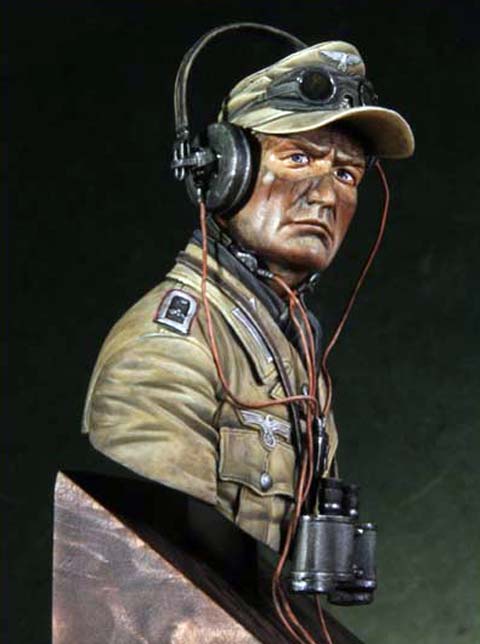 Busto 3 de un Oficial de Comunicaciones de un Panzer - Escala 1/10