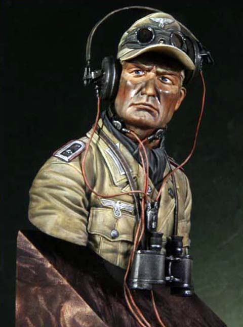 Busto 3 de un Oficial de Comunicaciones de un Panzer - Escala 1/10