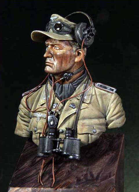 Busto 3 de un Oficial de Comunicaciones de un Panzer - Escala 1/10
