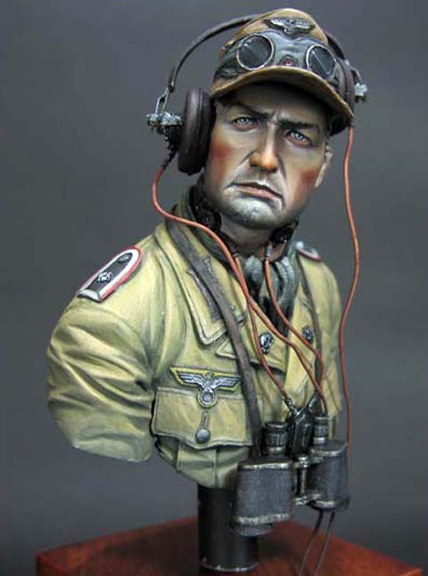 Busto 2 de un Oficial de Comunicaciones de un Panzer - Escala 1/10