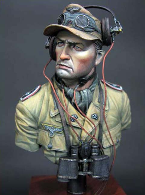 Busto 2 de un Oficial de Comunicaciones de un Panzer - Escala 1/10