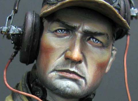 Busto 2 de un Oficial de Comunicaciones de un Panzer - Escala 1/10