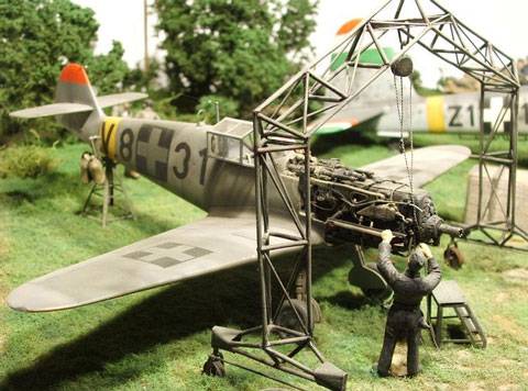 Operacion de Mantenimiento de Aviones - Escala 1:48