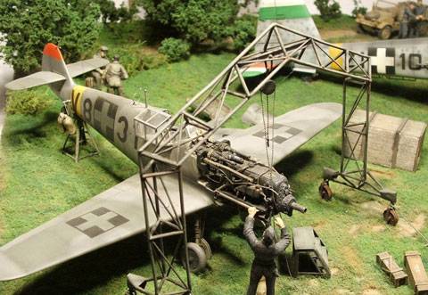 Operacion de Mantenimiento de Aviones - Escala 1:48