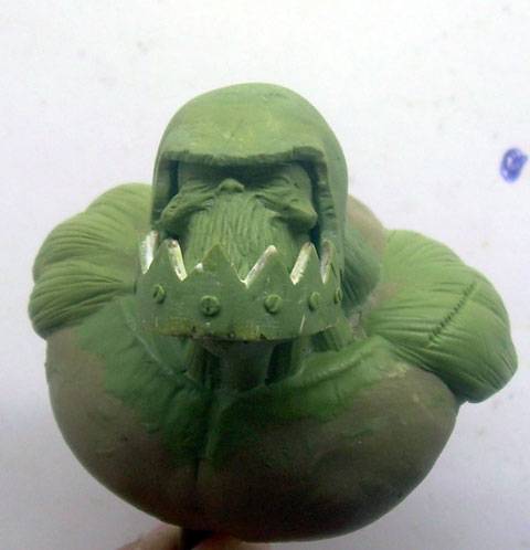 Creaci&oacute;n del busto de un Marine Orco - Paso 2