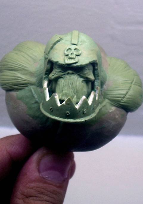 Creaci&oacute;n del busto de un Marine Orco - Paso 3