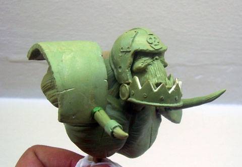 Creaci&oacute;n del busto de un Marine Orco - Paso 6