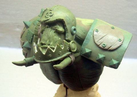 Creaci&oacute;n del busto de un Marine Orco - Paso 9