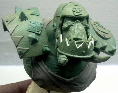 Creaci&oacute;n del busto de un Marine Orco - Paso 11