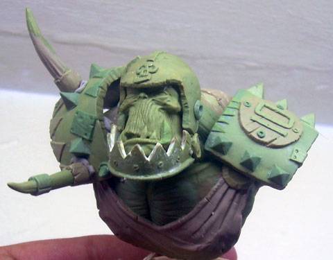 Creaci&oacute;n del busto de un Marine Orco - Paso 13