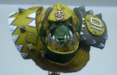 Creaci&oacute;n del busto de un Marine Orco - Paso 15