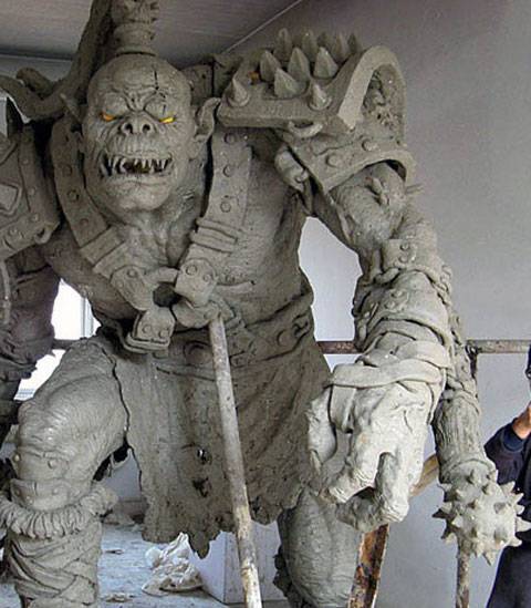 Orco Gigante modelado con Cemento 2
