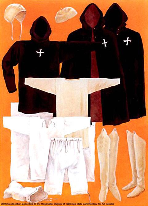 Uniformes y ropajes de la Orden del Hospital Uniformes y ropajes de la Orden del Hospital