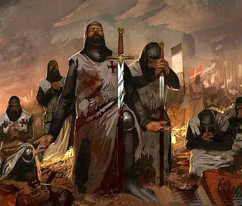 el ej&eacute;rcito cruzado, formado principalmente por contingentes templarios y hospitalarios a las &oacute;rdenes de Guido de Lusignan, rey de Jerusal&eacute;n, y Reinaldo de Chatillon, se enfrent&oacute; a las tropas del sult&aacute;n de Egipto, Saladino.