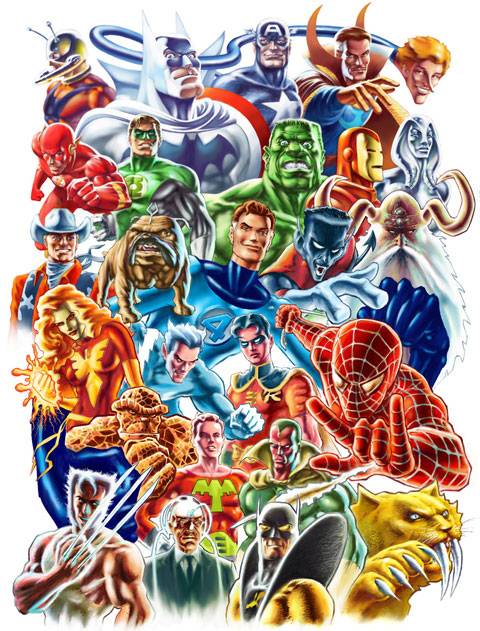 Pack de Recortables Infantiles de Superheroes