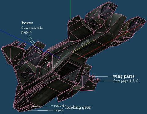 Planos de la Nave de desembarco D-77 Pelican ( Dropship ) perteneciente al videojuego futurista de acci&oacute;n  Halo 3