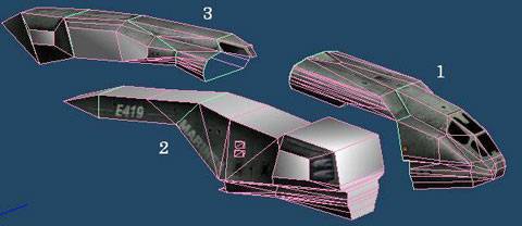 Planos de la Nave de desembarco D-77 Pelican ( Dropship ) perteneciente al videojuego futurista de acci&oacute;n  Halo 3