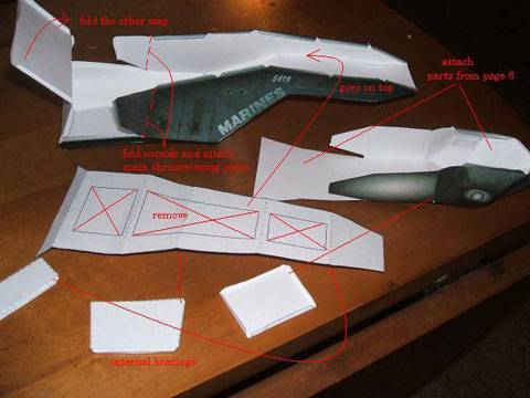 Planos de la Nave de desembarco D-77 Pelican ( Dropship ) perteneciente al videojuego futurista de acci&oacute;n  Halo 3