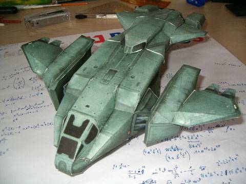 Planos de la Nave de desembarco D-77 Pelican ( Dropship ) perteneciente al videojuego futurista de acci&oacute;n  Halo 3