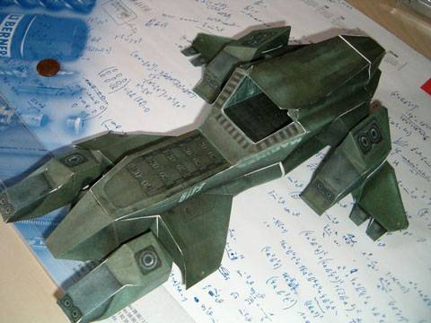 Planos de la Nave de desembarco D-77 Pelican ( Dropship ) perteneciente al videojuego futurista de acci&oacute;n  Halo 3