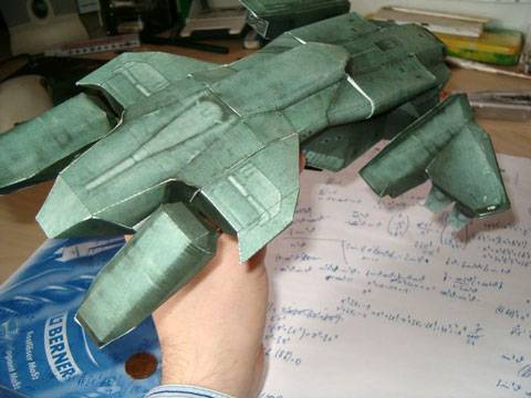 Planos de la Nave de desembarco D-77 Pelican ( Dropship ) perteneciente al videojuego futurista de acci&oacute;n  Halo 3