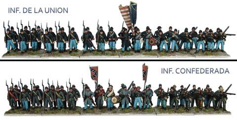 ej&eacute;rcitos de la Uni&oacute;n y Confederados 