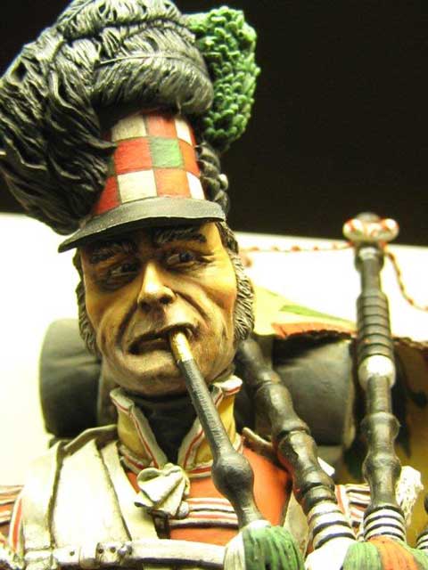 Busto Highlander Piperth 71th Rgt - Escala 150mm