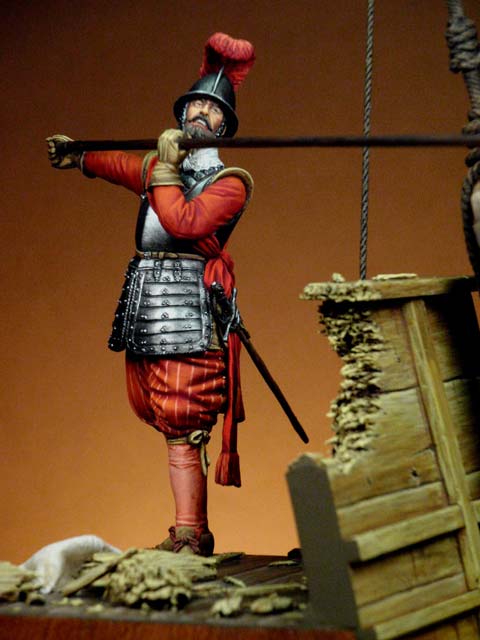 Piquero de Infanter&iacute;a Espa&ntilde;ola del Galeon Santa Teresa - Escala 90mm. 