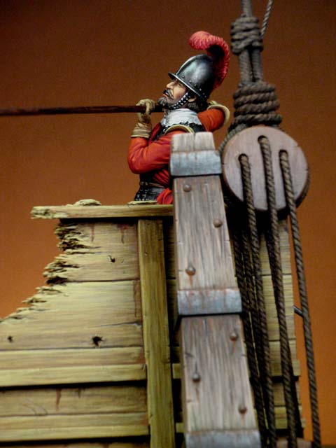 Piquero de Infanter&iacute;a Espa&ntilde;ola del Galeon Santa Teresa - Escala 90mm. 