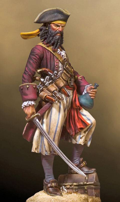 Pirata Barbanegra, leyenda de los 7 mares. 