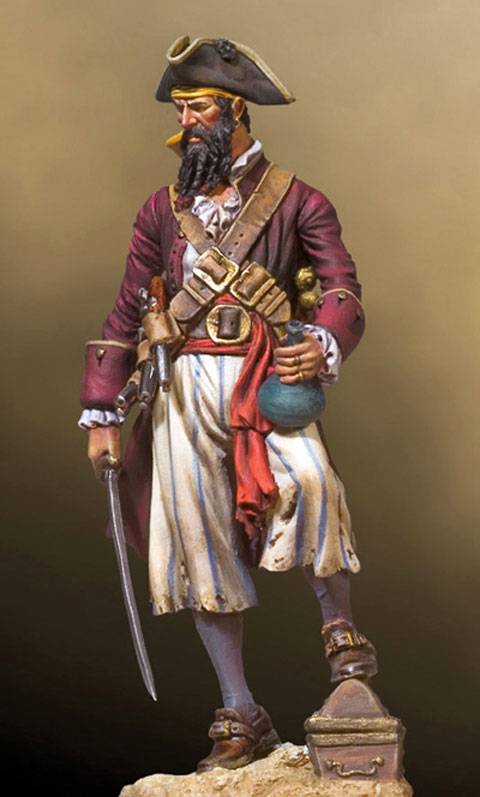 Pirata Barbanegra, leyenda de los 7 mares. 