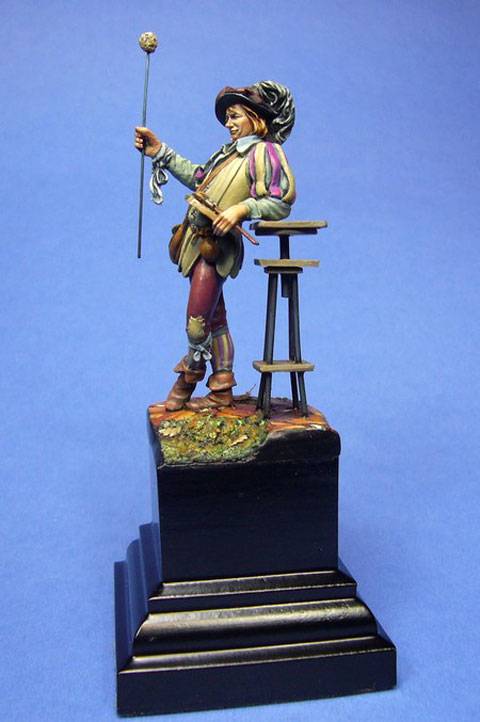 Figura de la casa de miniaturas espa&ntilde;ola, Nocturna Models, en concreto la referencia "El Juglar". 