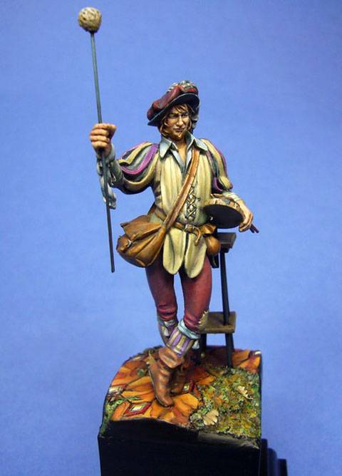 Figura de la casa de miniaturas espa&ntilde;ola, Nocturna Models, en concreto la referencia "El Juglar". 