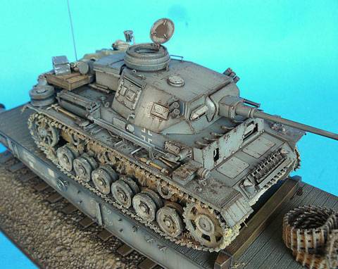 Vagon Plataforma SS y Pz.Bef.III Ausf K