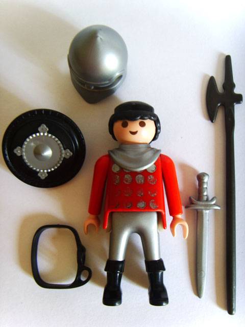 Caballero Medieval n&ordm; 03 perteneciente a la Serie Medieval de Playmobil.