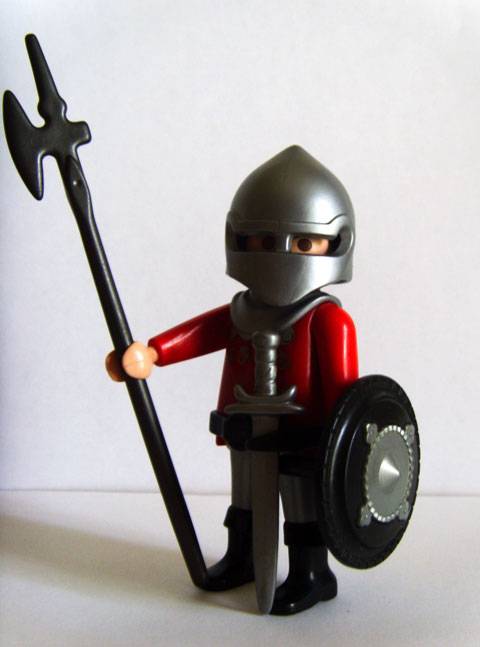 Caballero Medieval n&ordm; 03 perteneciente a la Serie Medieval de Playmobil.