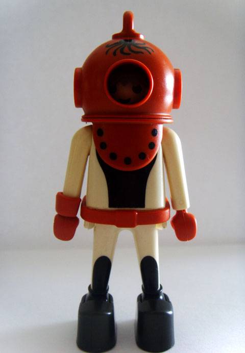 Buzo n&ordm; 01 perteneciente a la Serie Submarina de Playmobil.